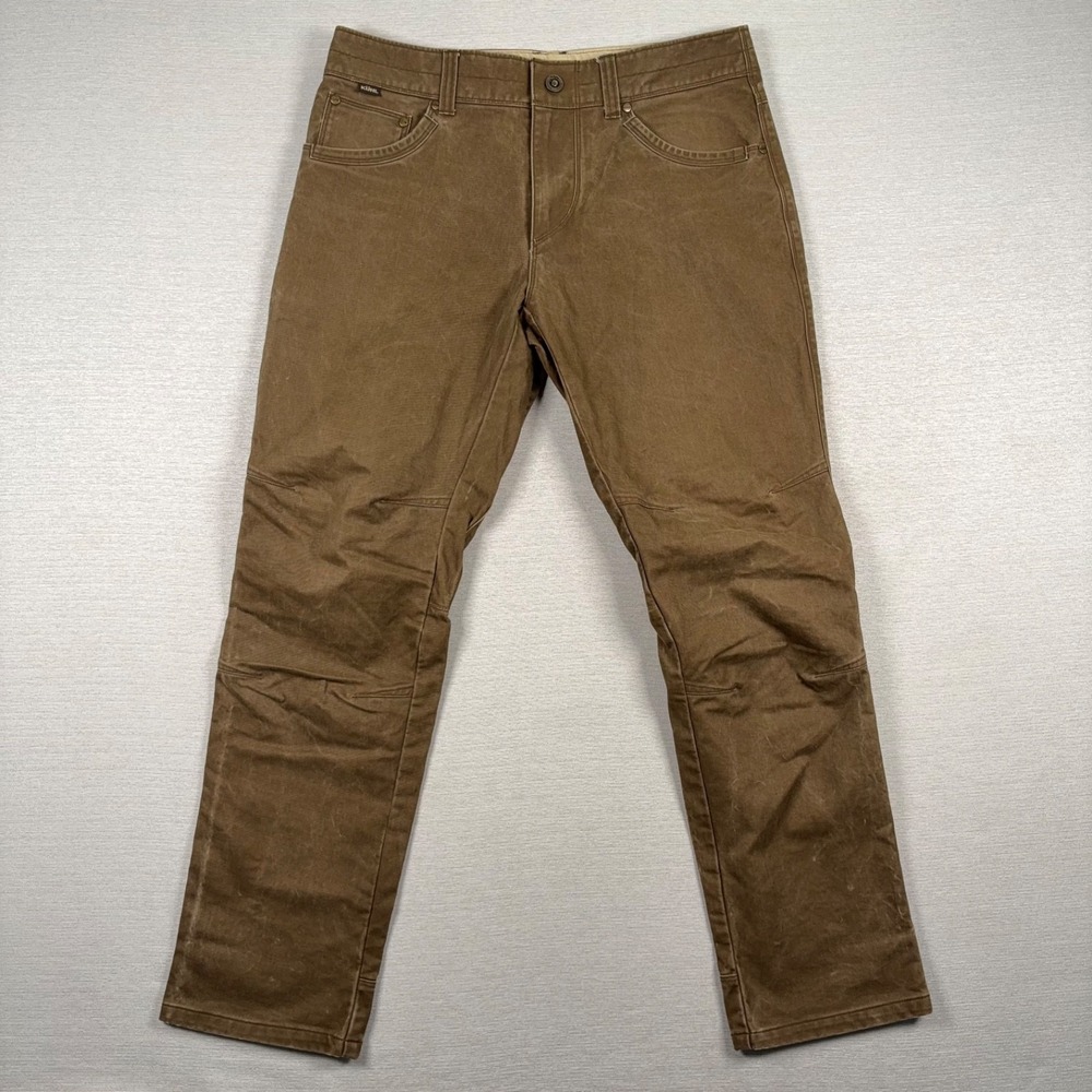 Kuhl Free Rydr Pants Mens Size 32x30 Brown Cotton Twill Tapered Naturally Faded
